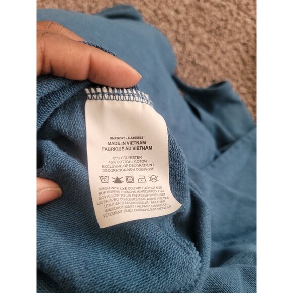 Nike Dry Versa Open Cage Back Lounge Sweatshirt Blue XXL 2XL Wmn LS Lagenlook - Picture 13 of 13